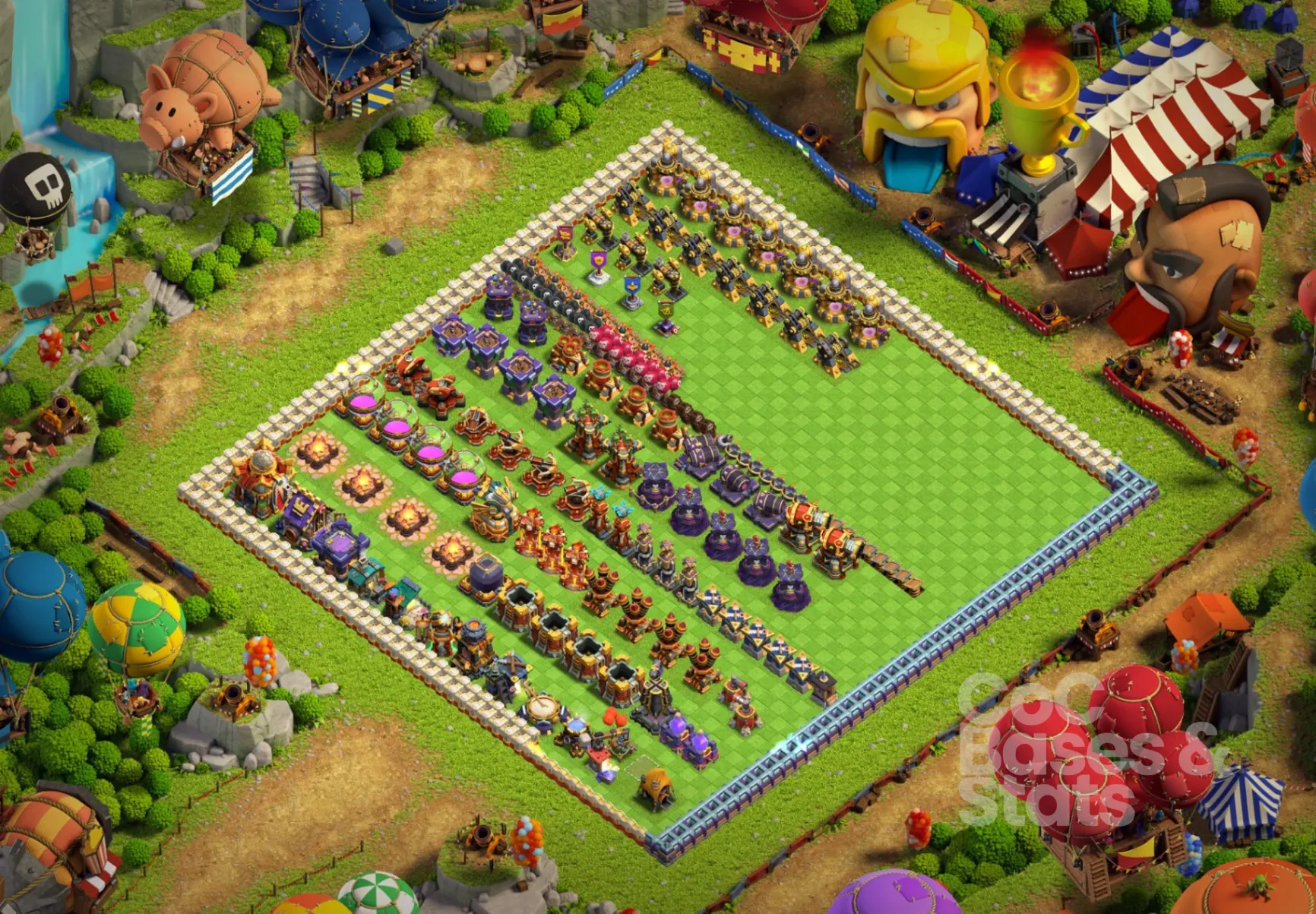 Village layout for Town Hall 16