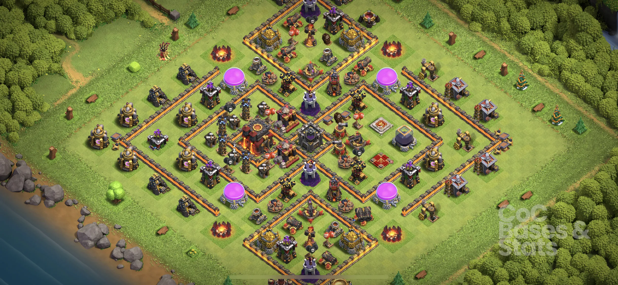 Village layout for Town Hall 10