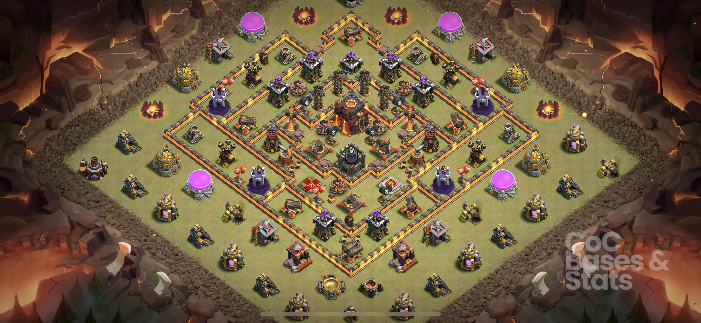 Village layout for Town Hall 10