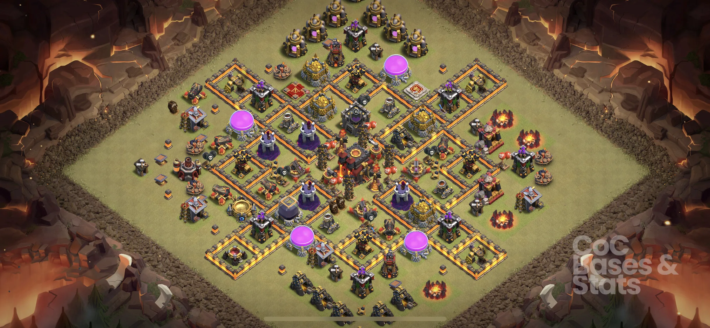 Village layout for Town Hall 10