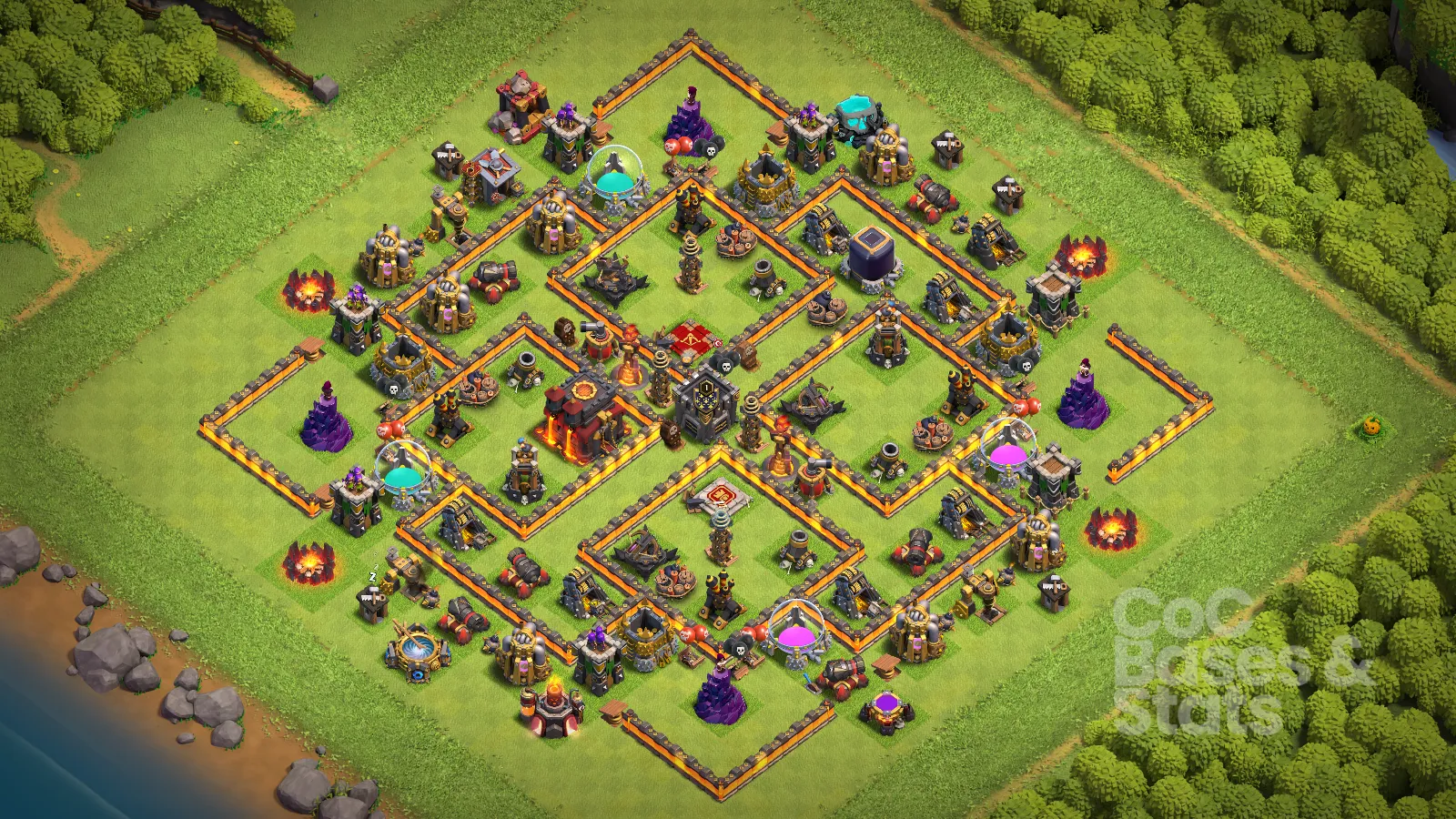 Village layout for Town Hall 10