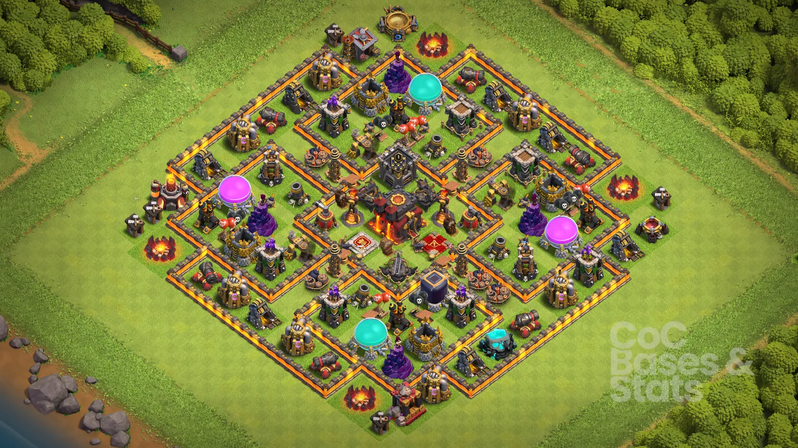 Village layout for Town Hall 10