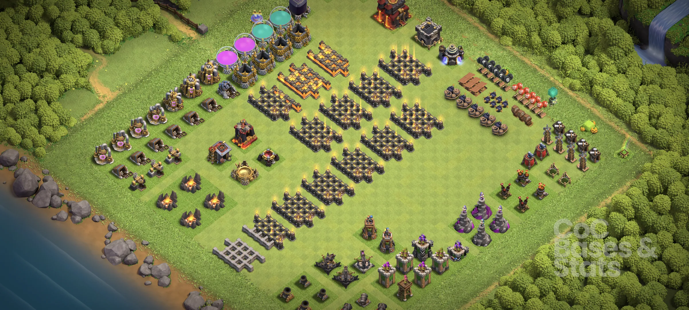 Village layout for Town Hall 10