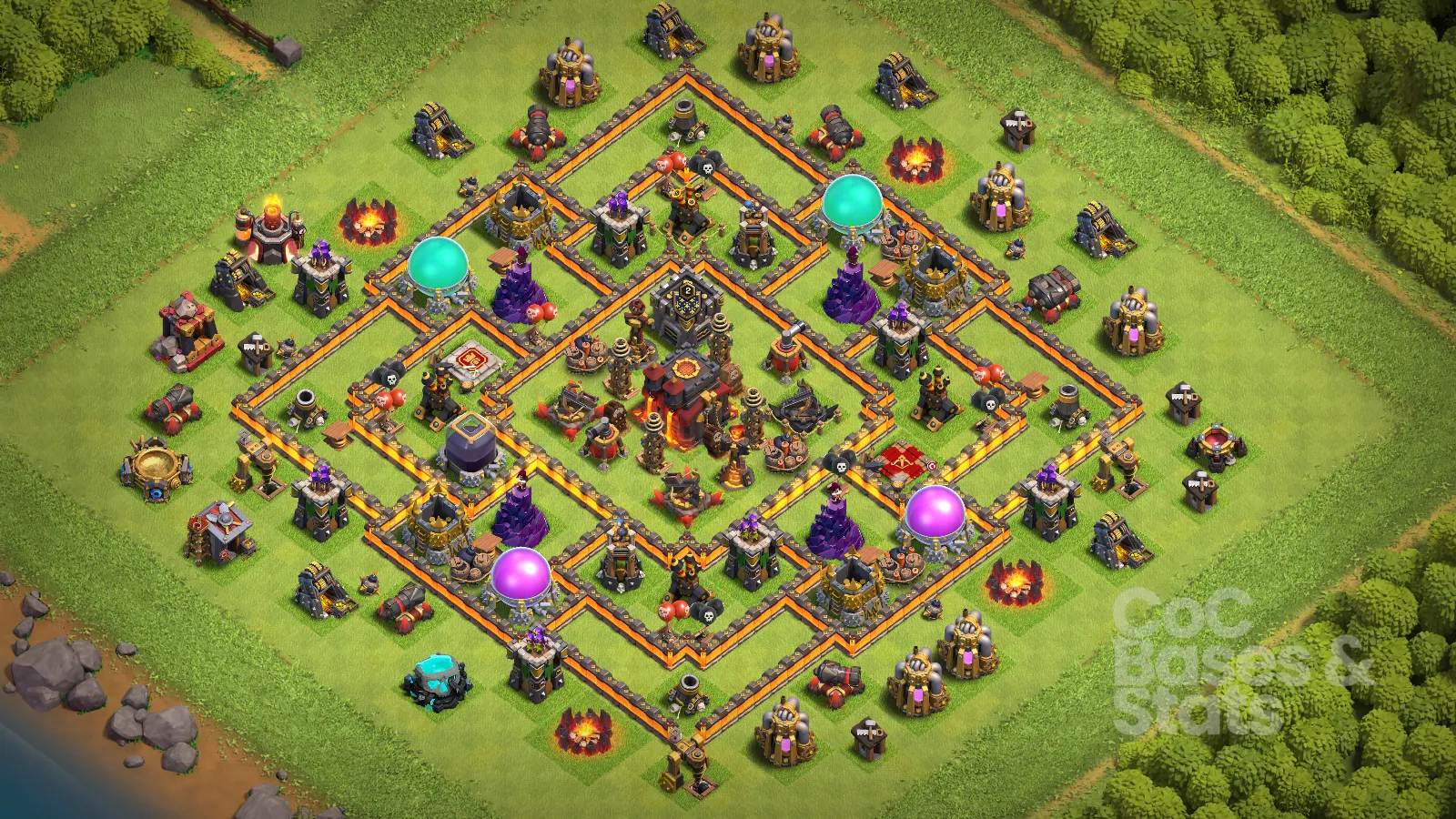 Village layout for Town Hall 10