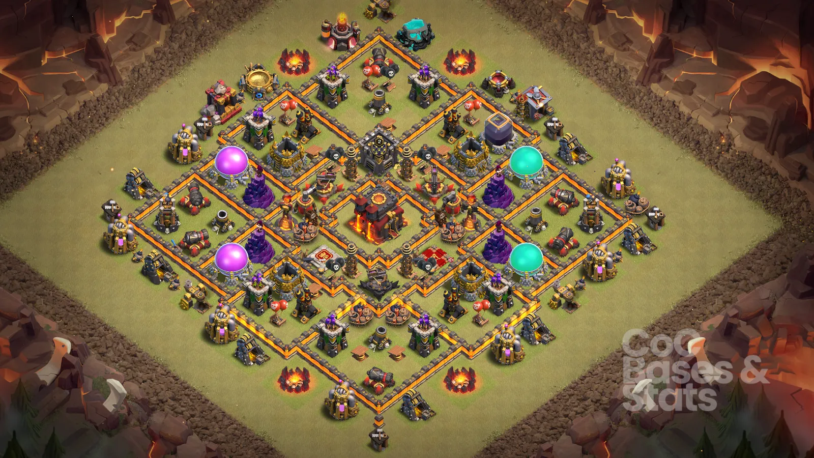 Village layout for Town Hall 10