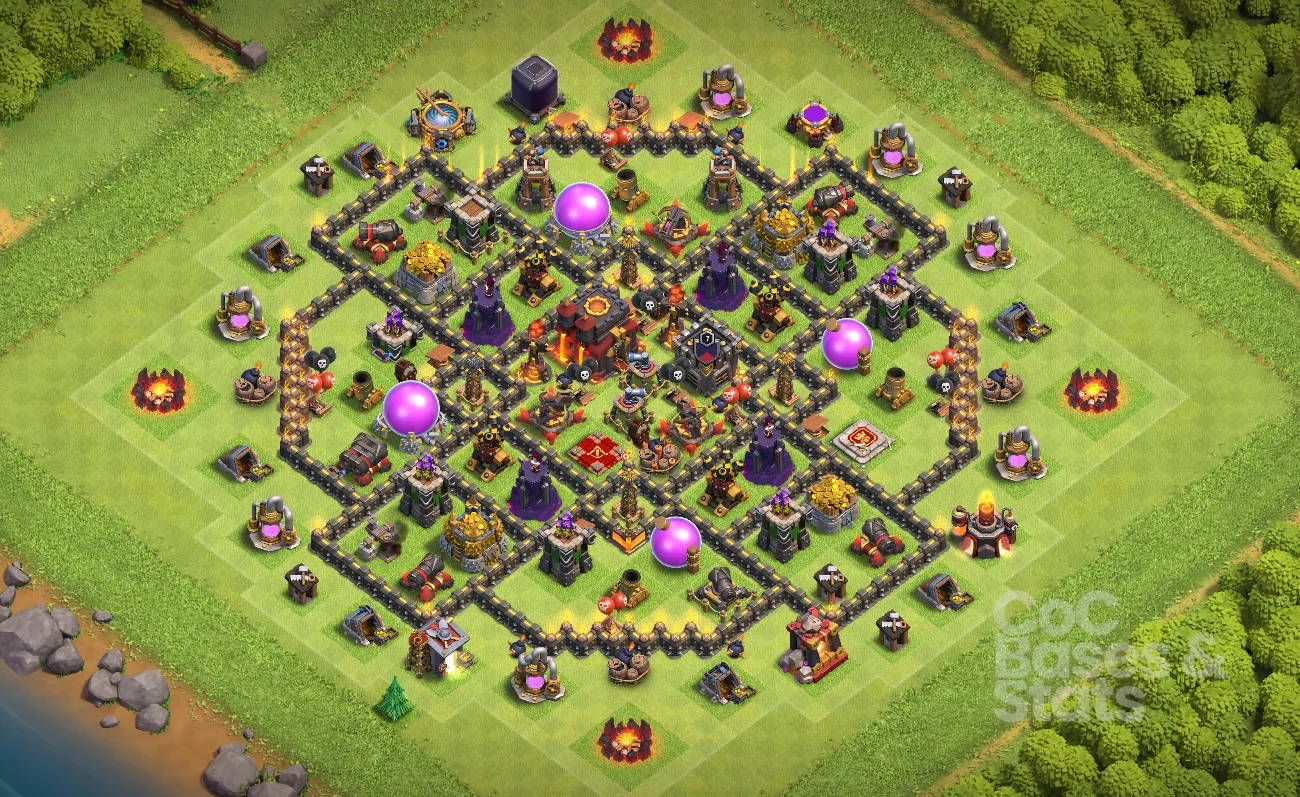 Village layout for Town Hall 10