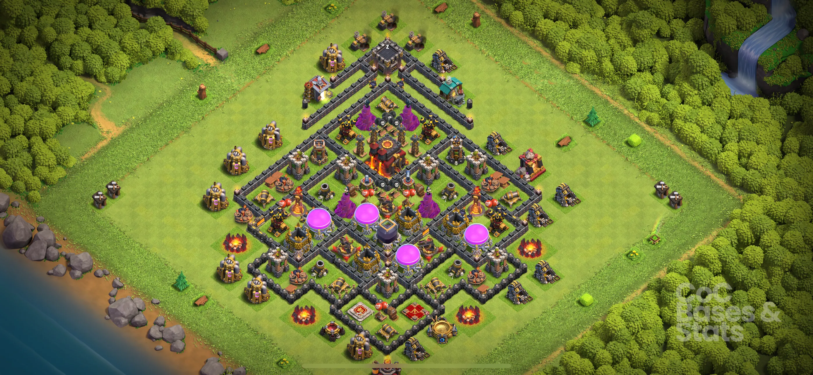 Village layout for Town Hall 10