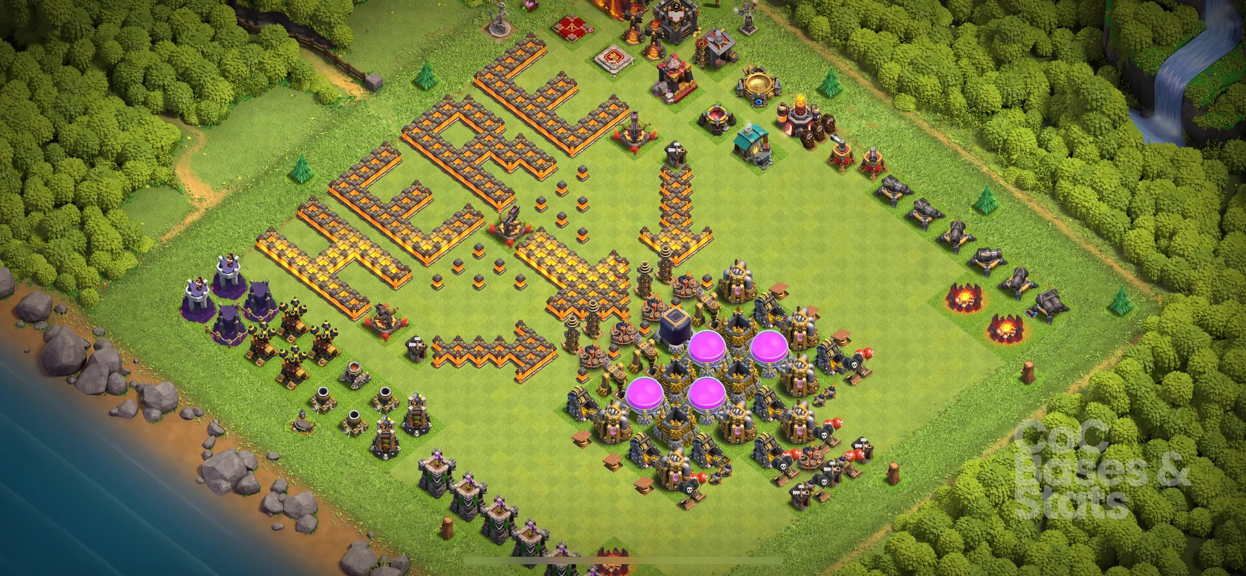 Village layout for Town Hall 10