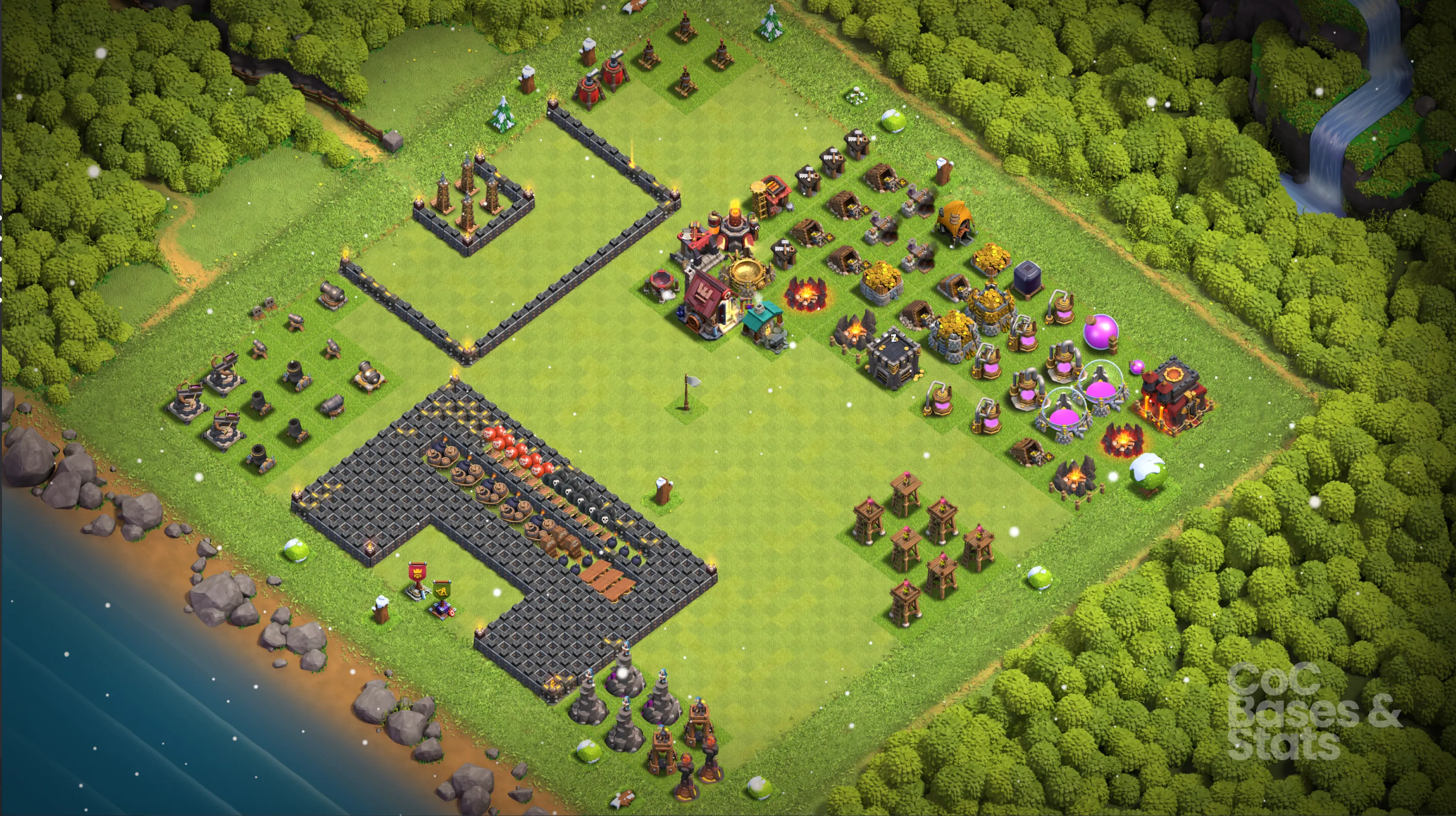 Village layout for Town Hall 10