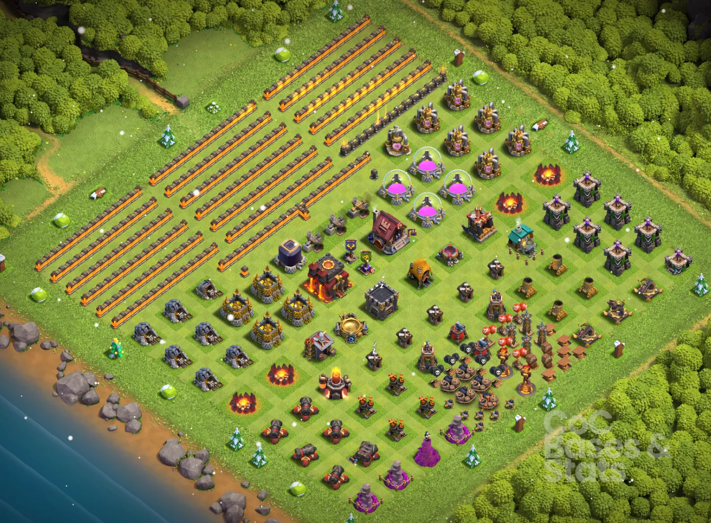 Village layout for Town Hall 10
