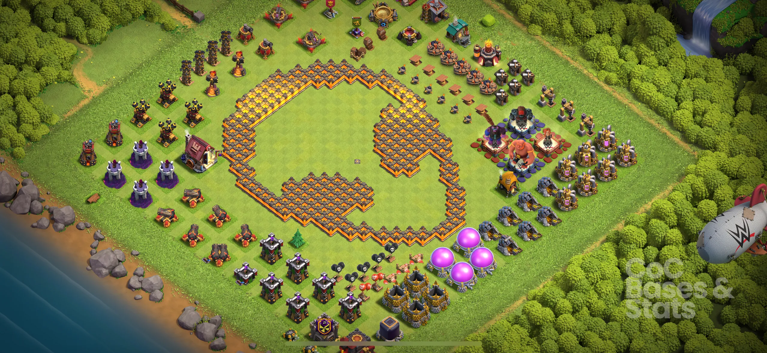 Village layout for Town Hall 10