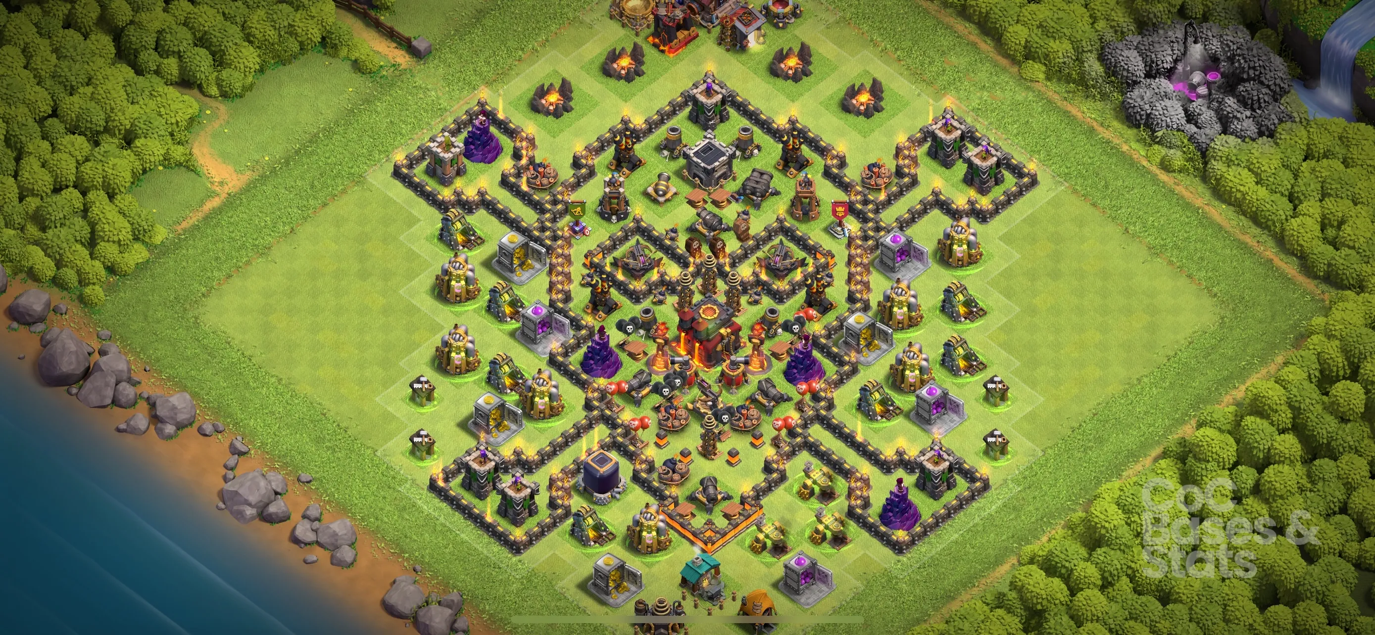 Village layout for Town Hall 10
