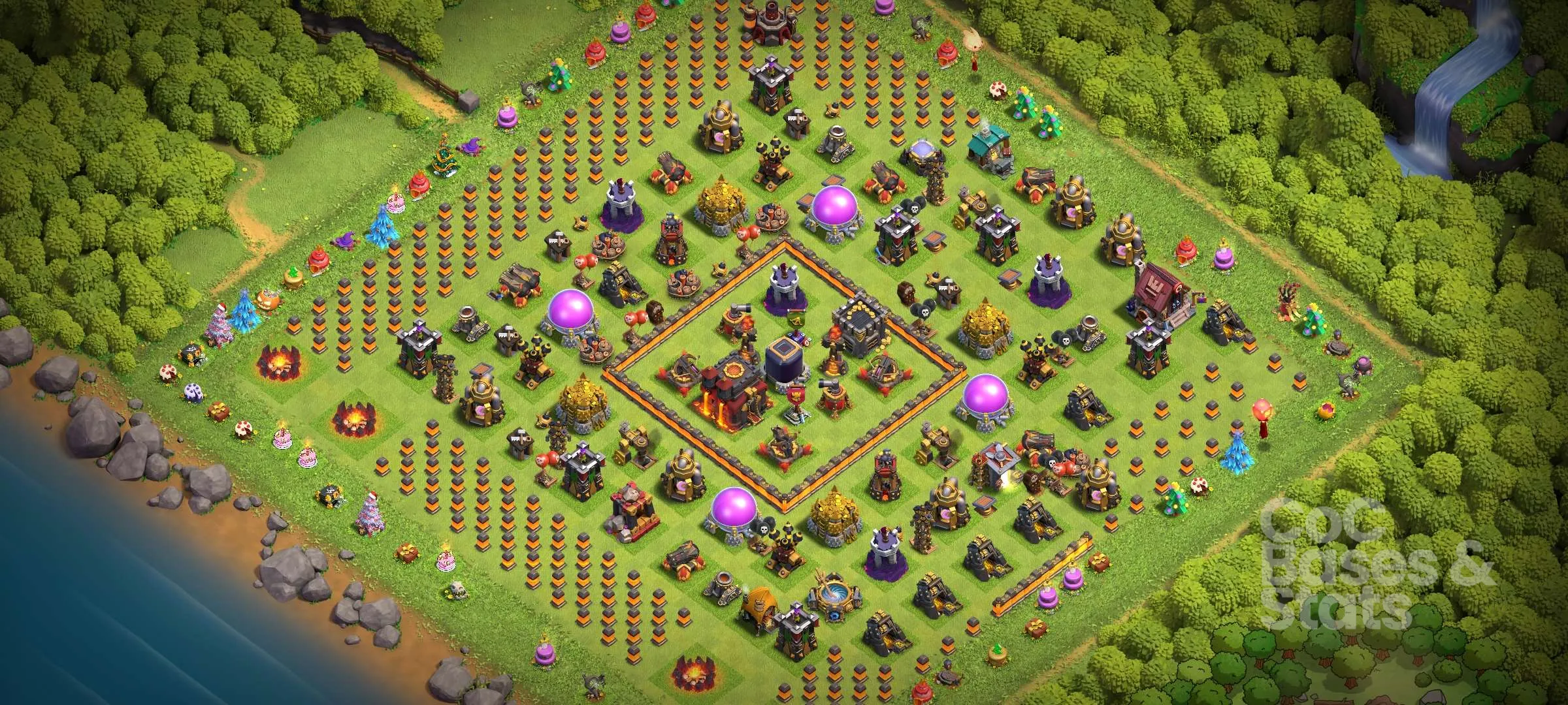 Village layout for Town Hall 10