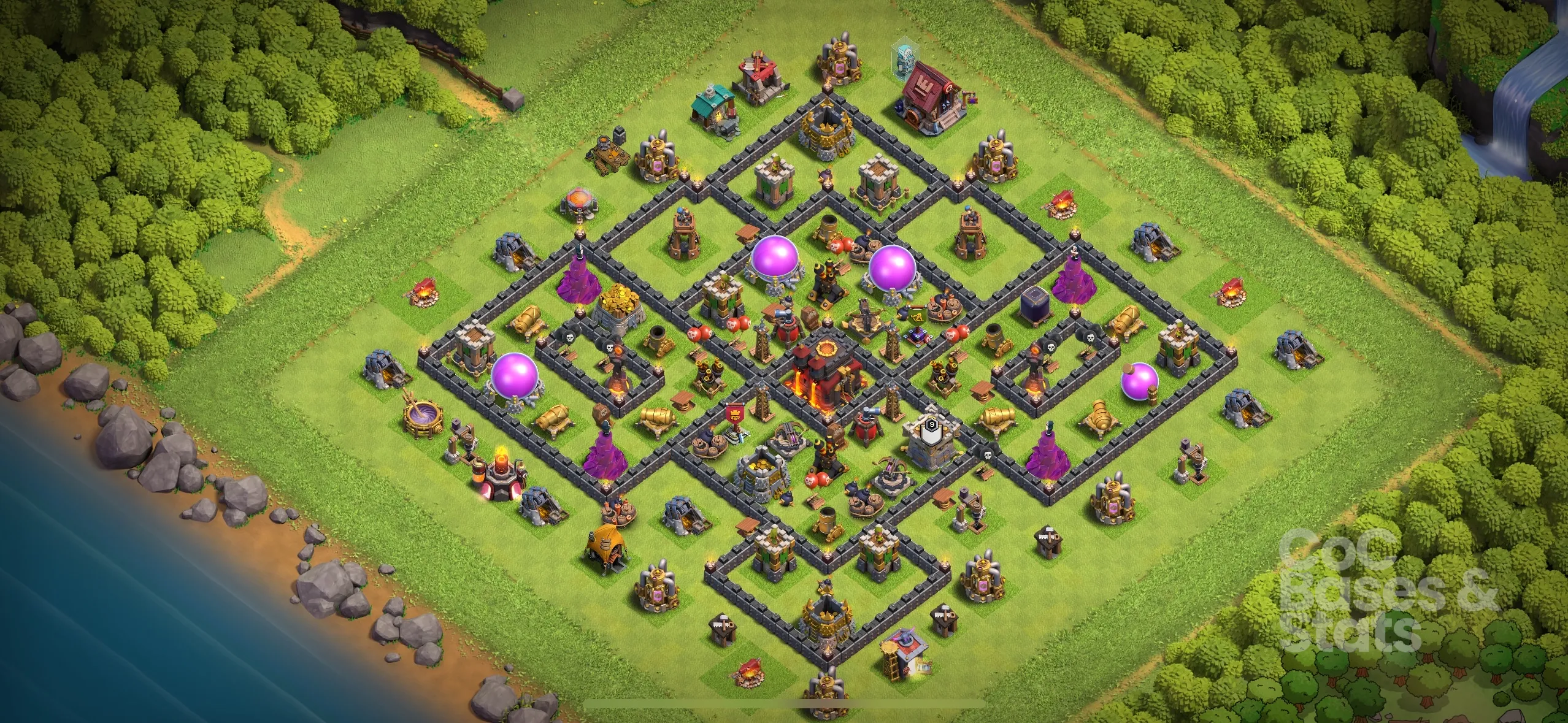 Village layout for Town Hall 10