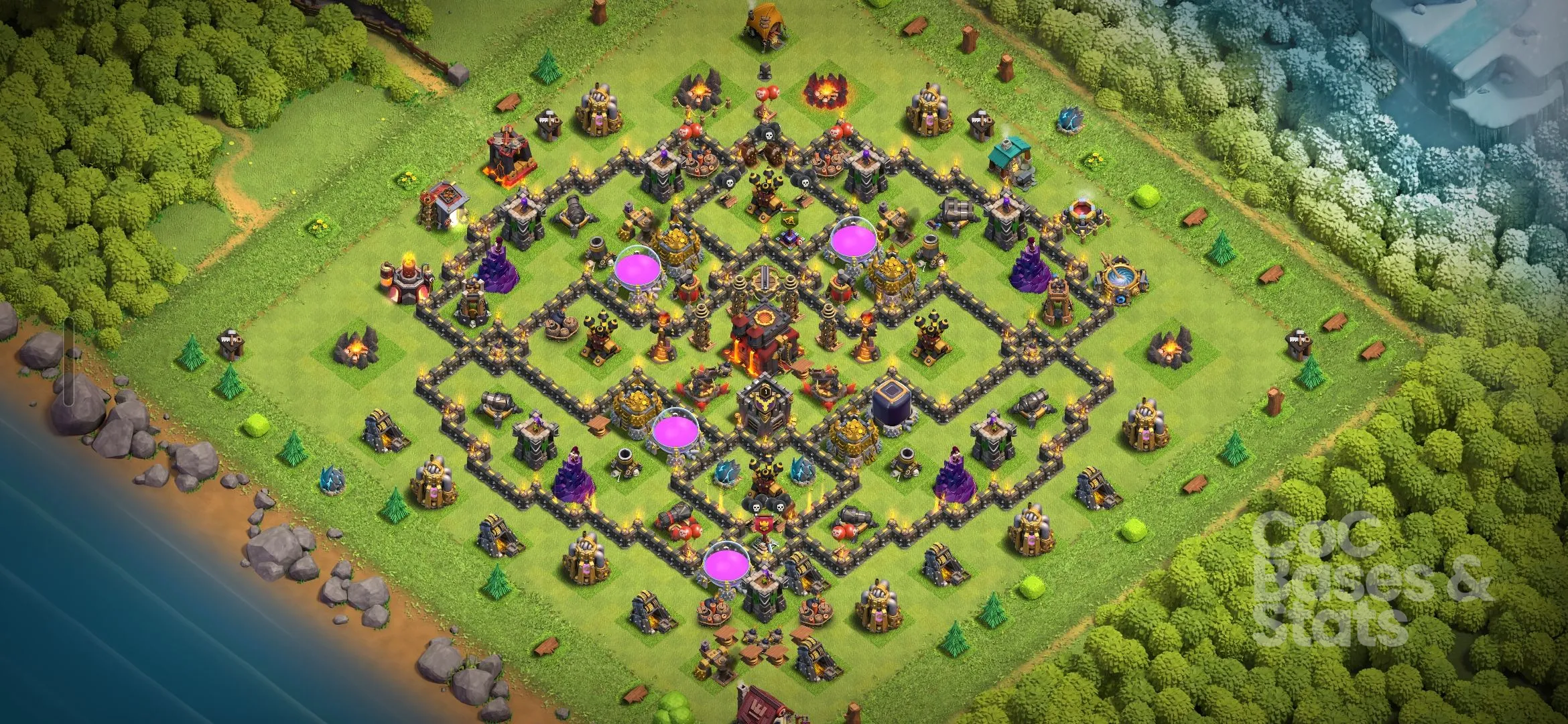 Village layout for Town Hall 10