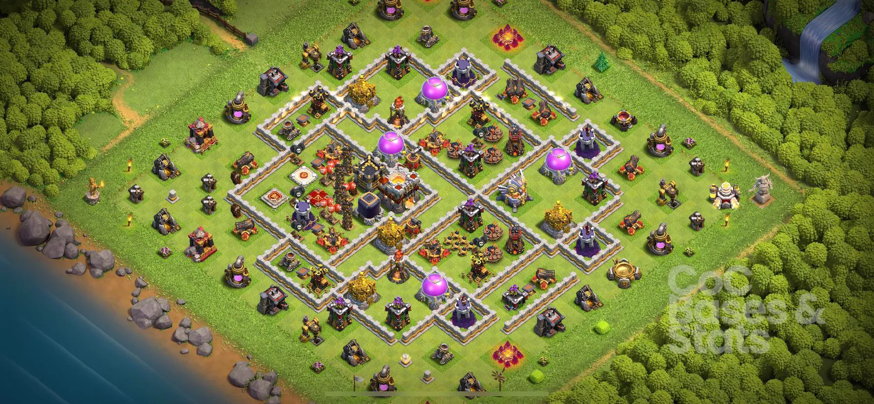 Village layout for Town Hall 11
