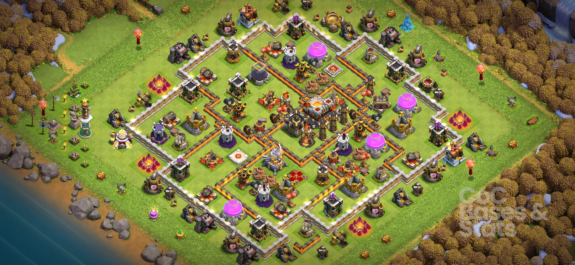Village layout for Town Hall 11