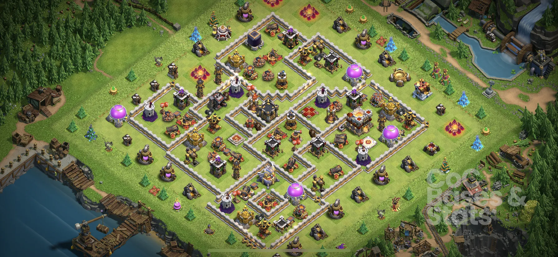 Village layout for Town Hall 11