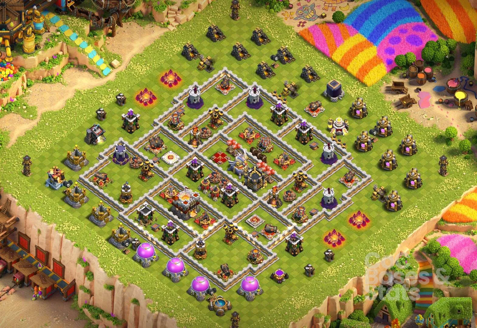 Village layout for Town Hall 11