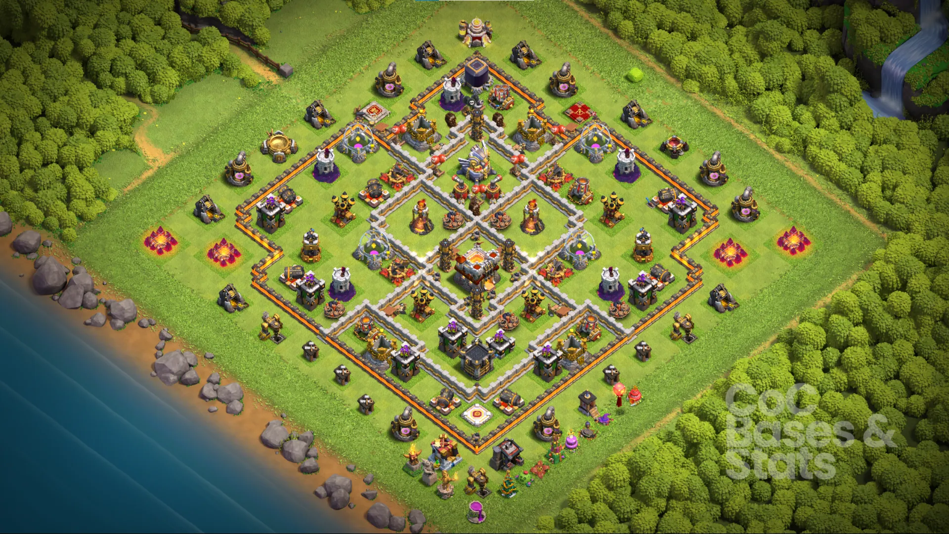 Village layout for Town Hall 11