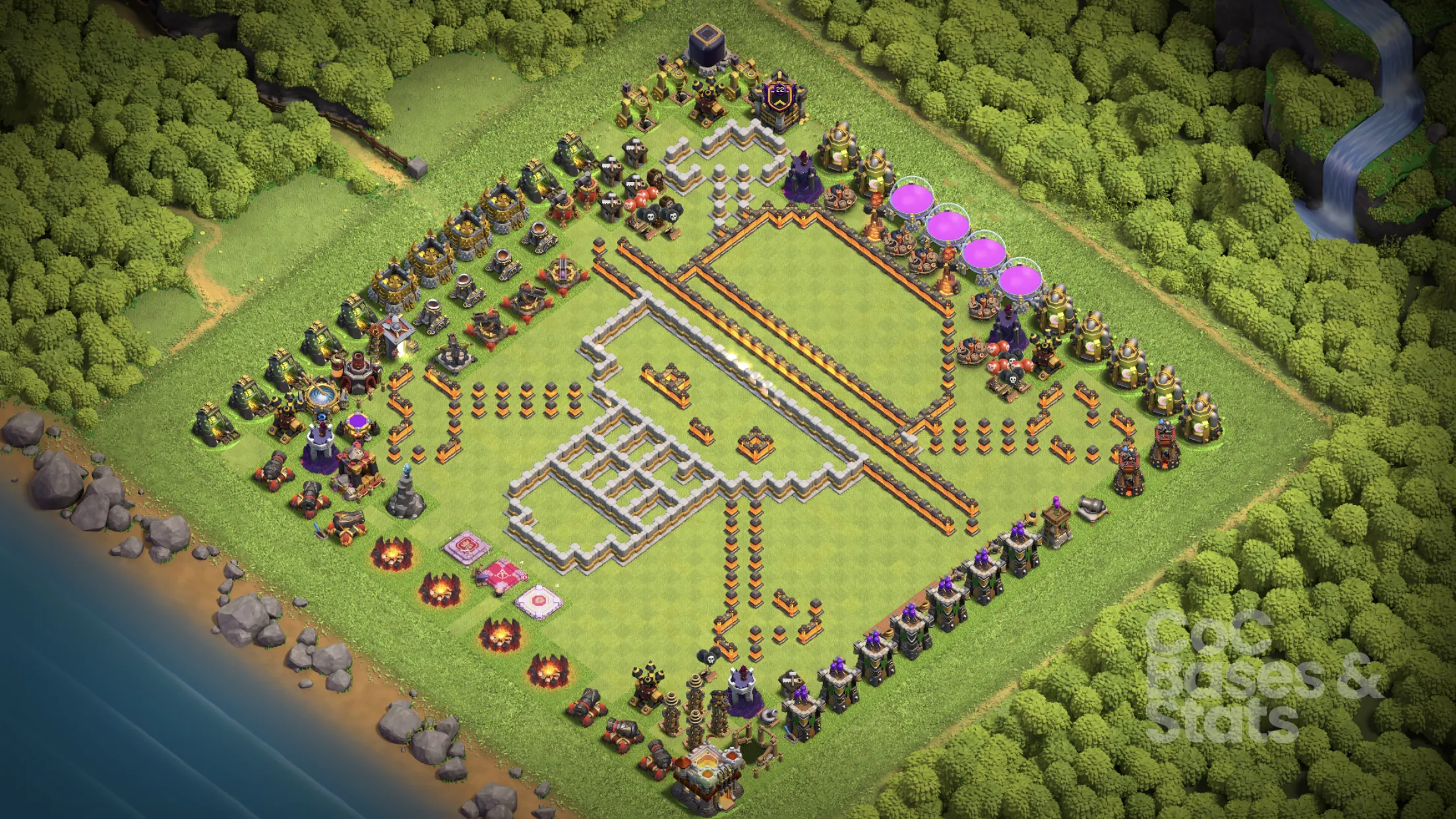 Village layout for Town Hall 11