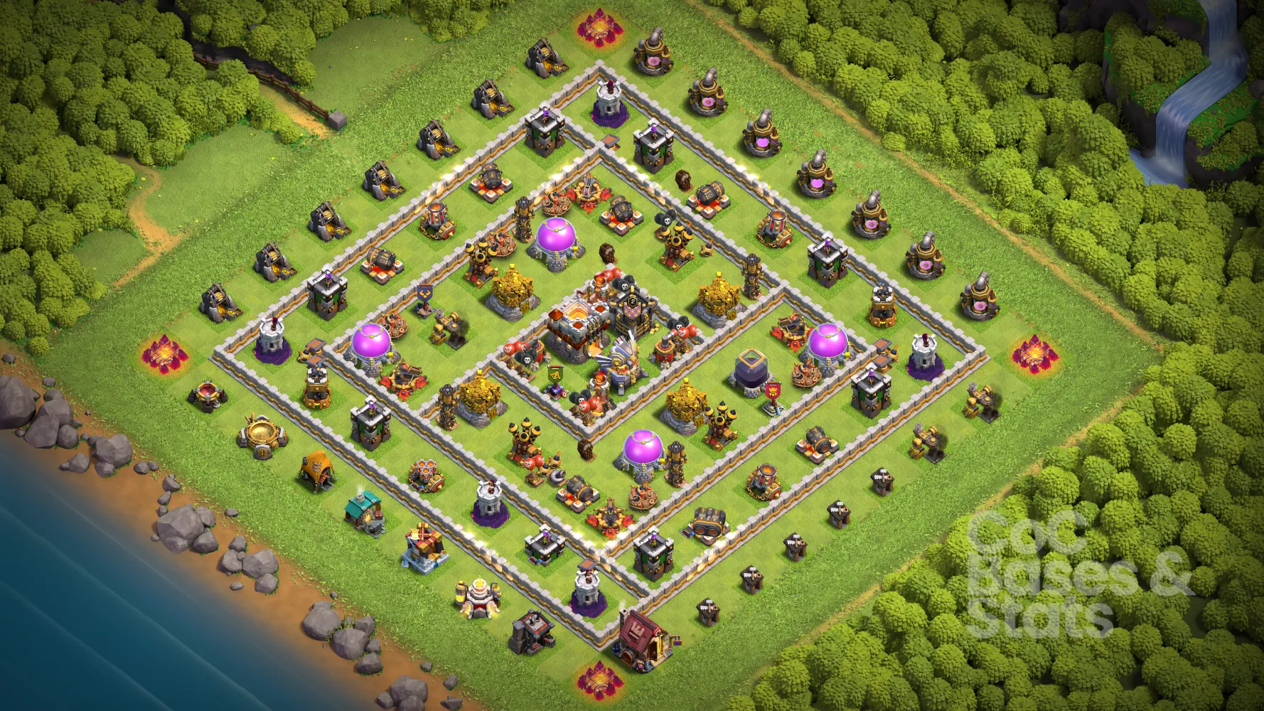 Village layout for Town Hall 11