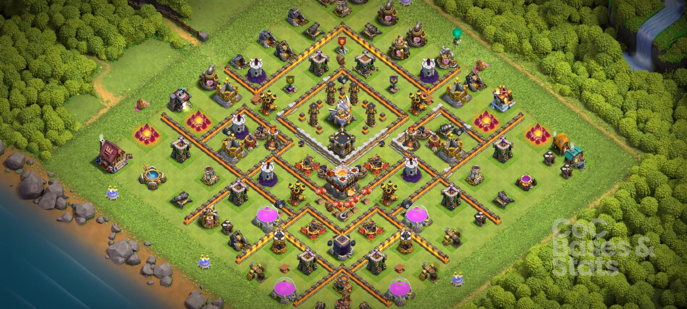 Village layout for Town Hall 11