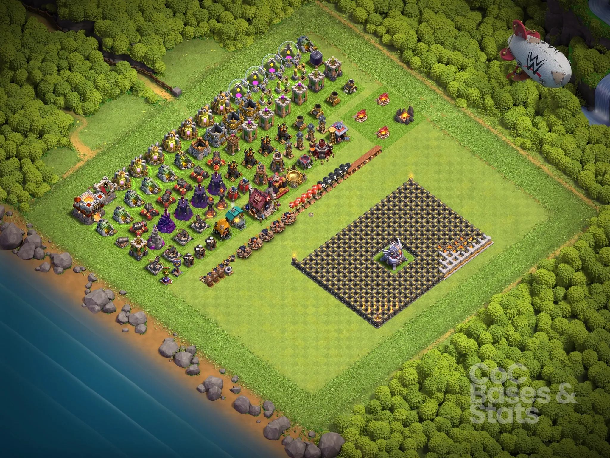Village layout for Town Hall 11