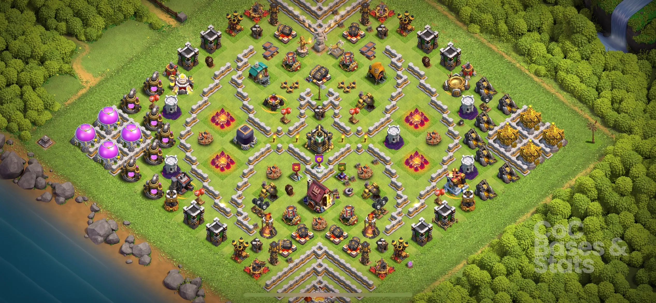 Village layout for Town Hall 11
