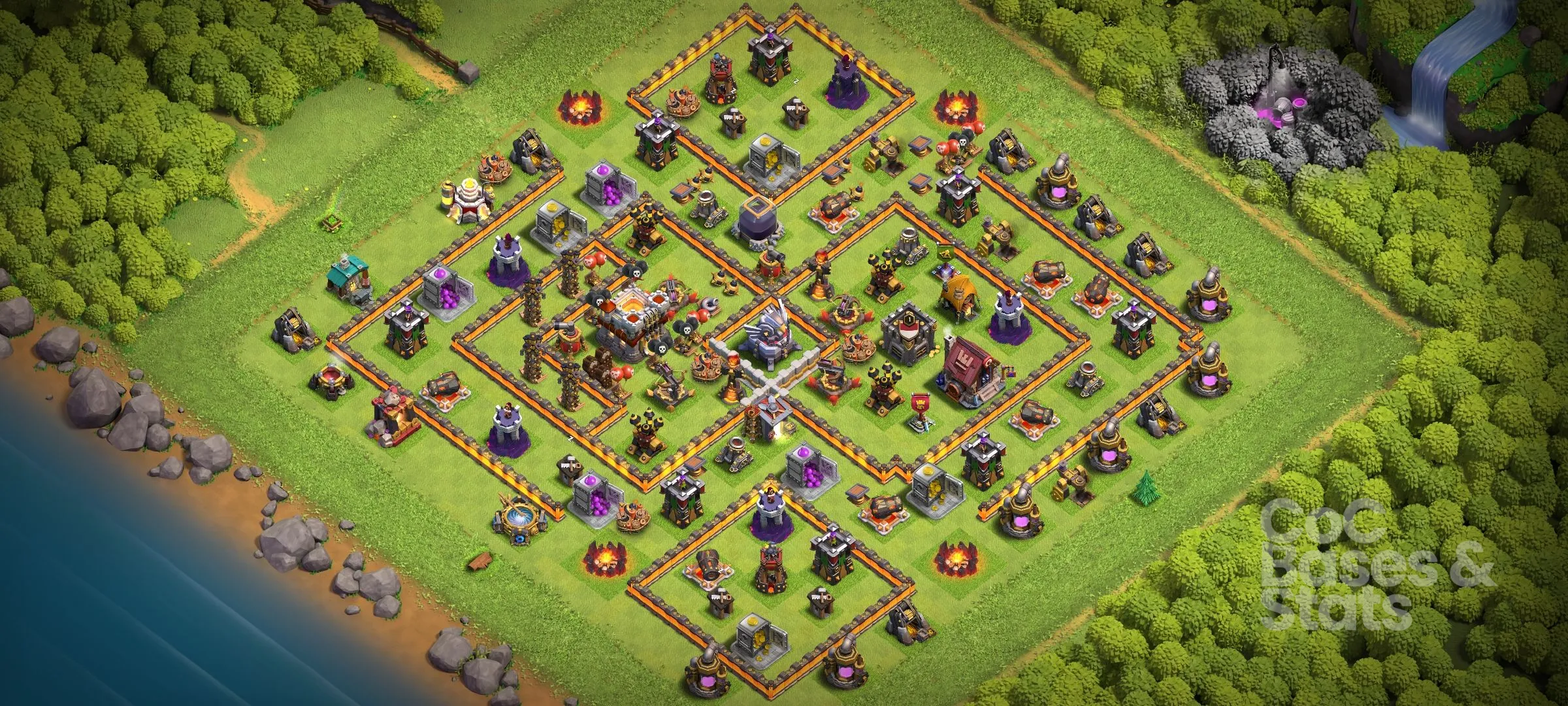 Village layout for Town Hall 11