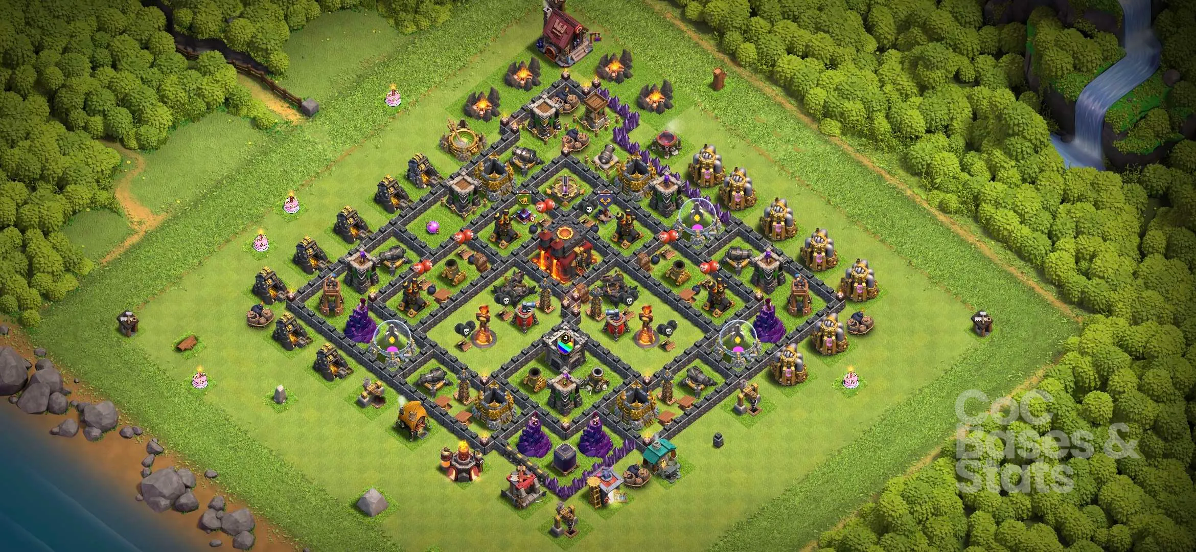 Village layout for Town Hall 11