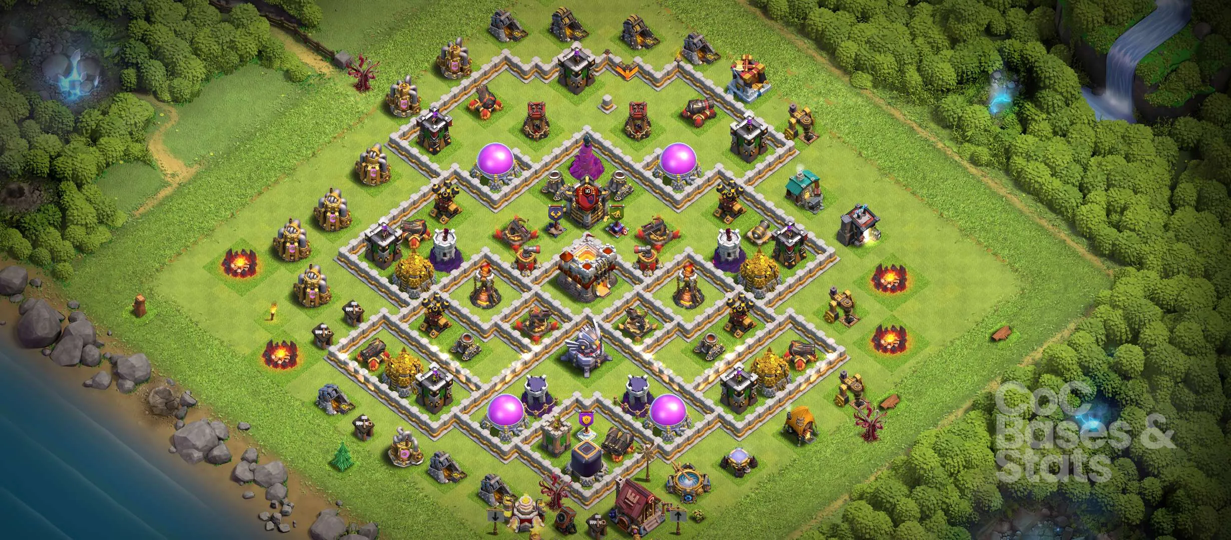 Village layout for Town Hall 11