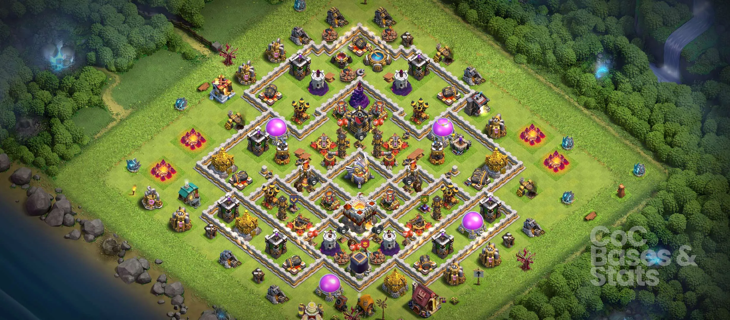 Village layout for Town Hall 11