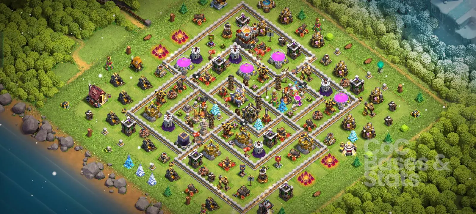 Village layout for Town Hall 11