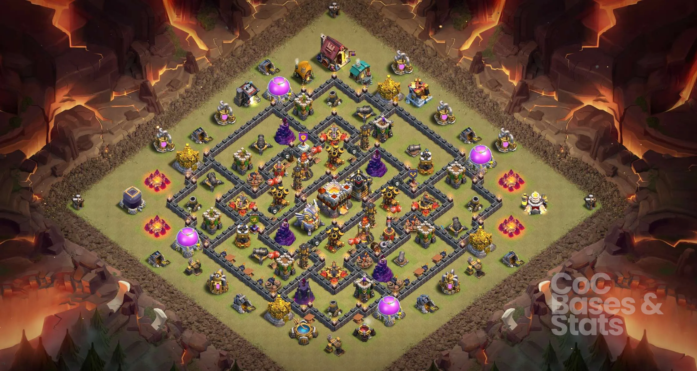 Village layout for Town Hall 11