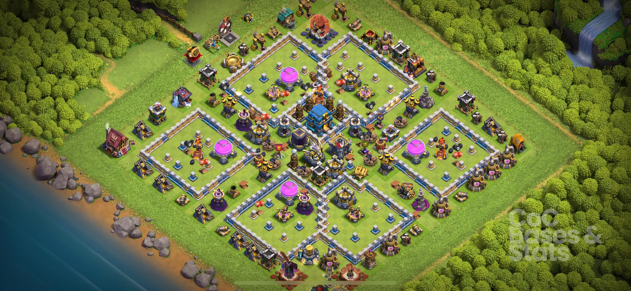 Village layout for Town Hall 12