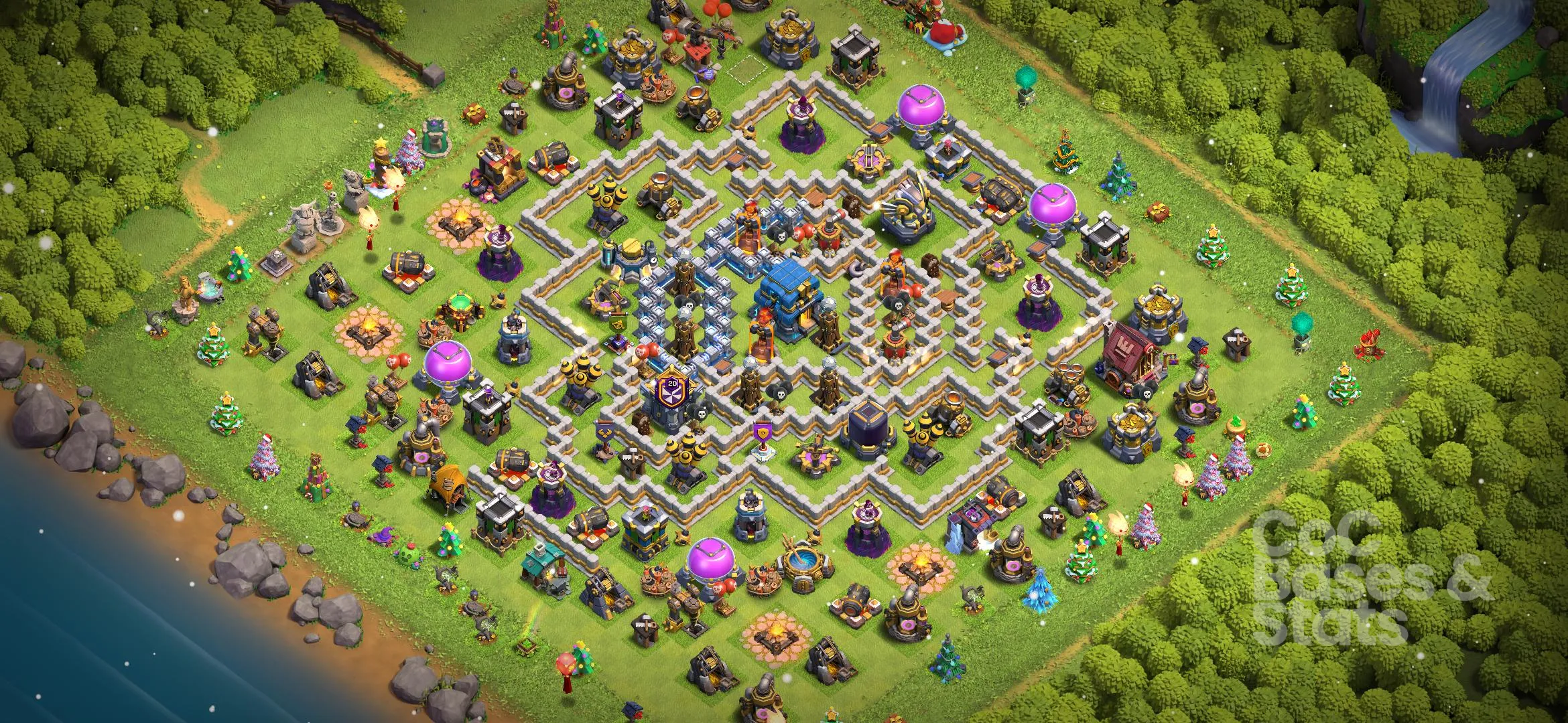 Village layout for Town Hall 12