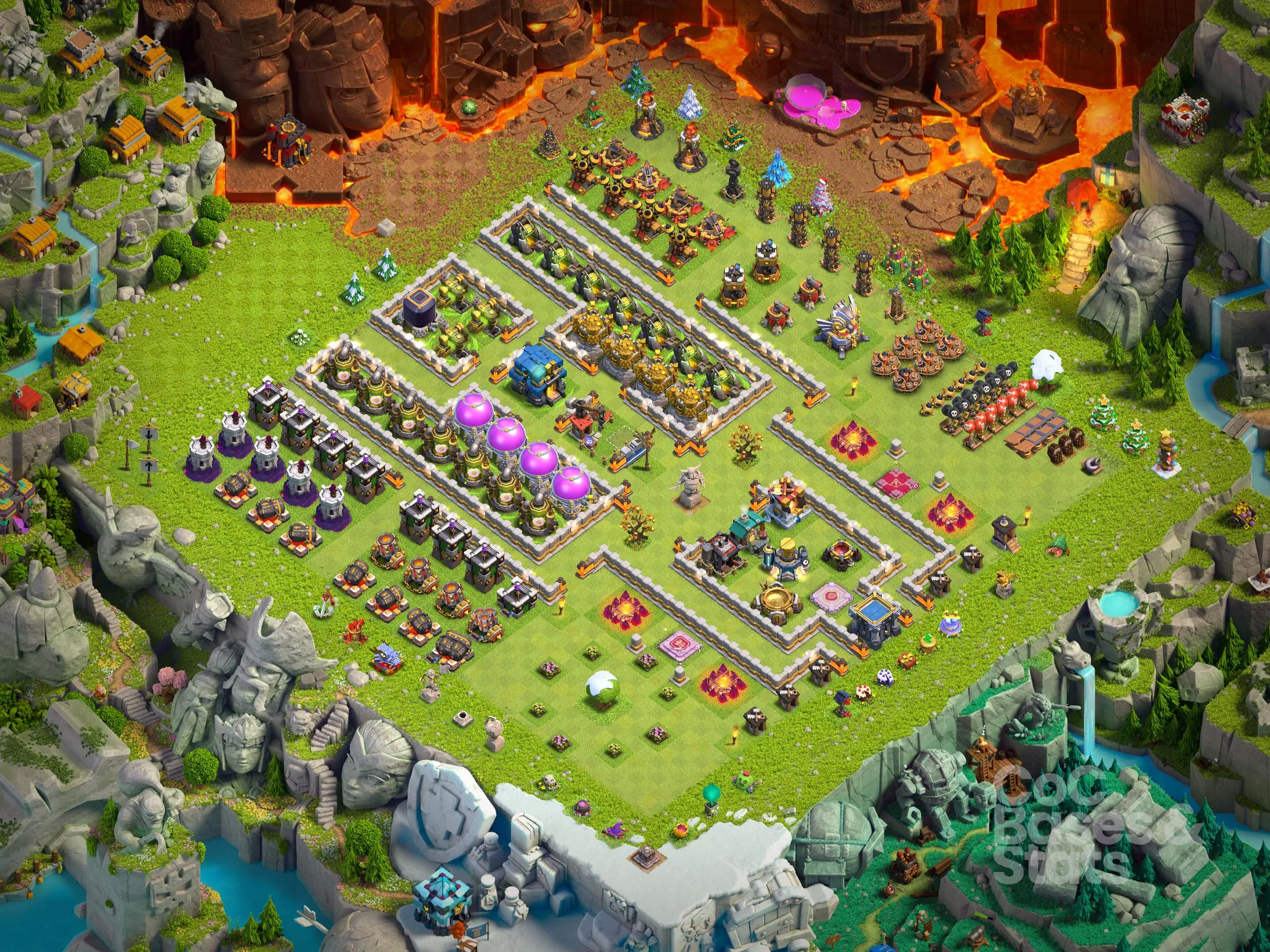 Village layout for Town Hall 12