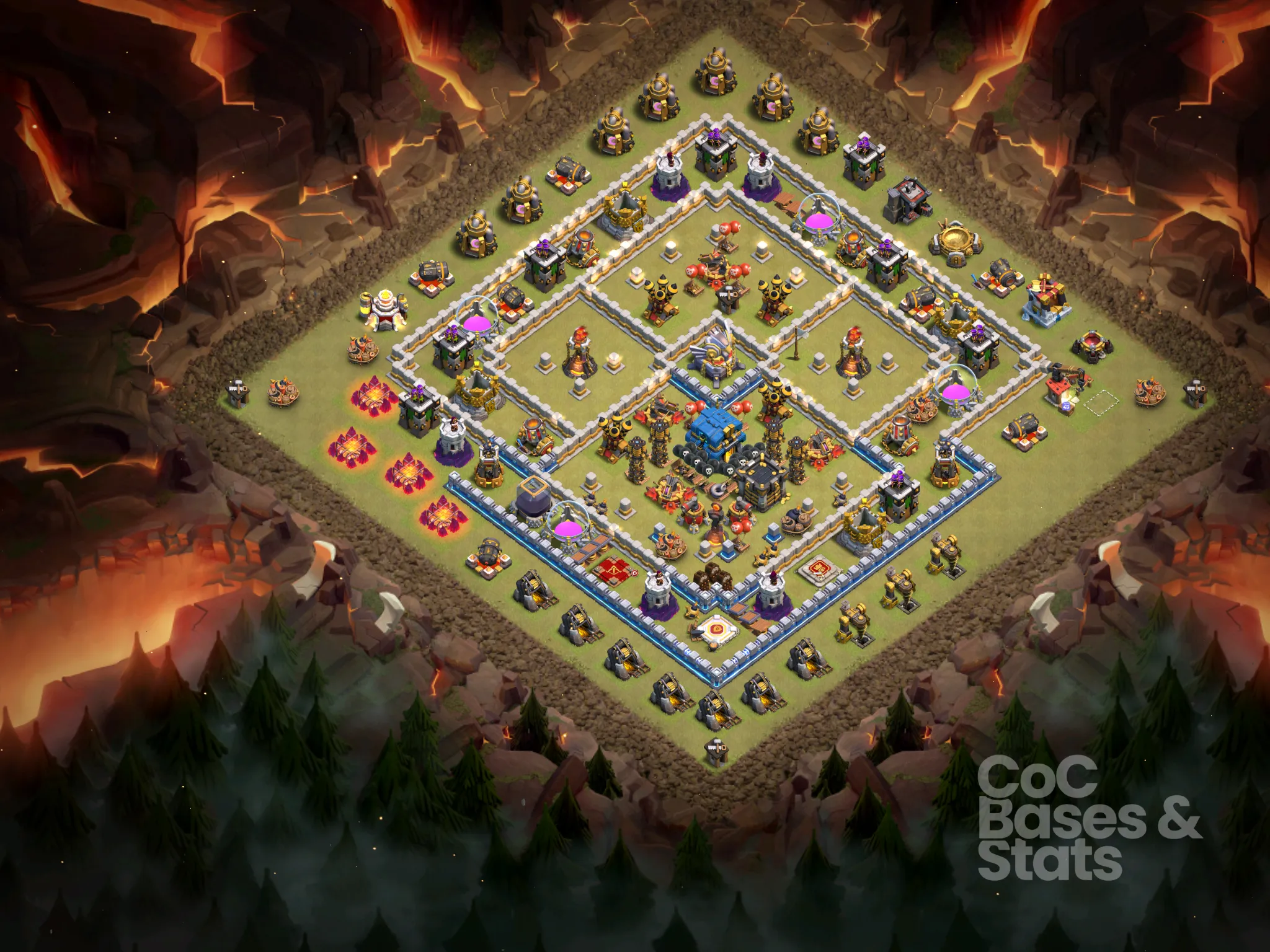 Village layout for Town Hall 12
