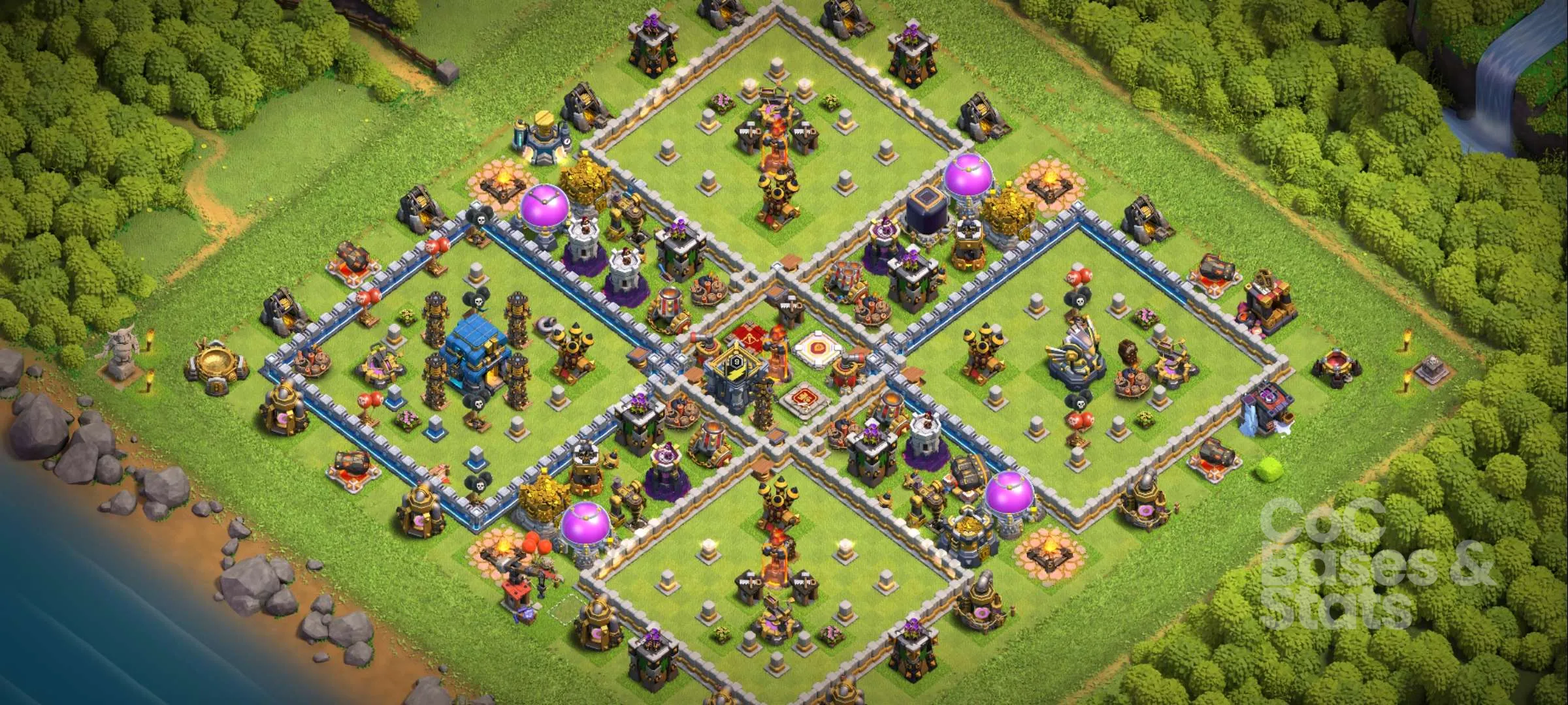 Village layout for Town Hall 12