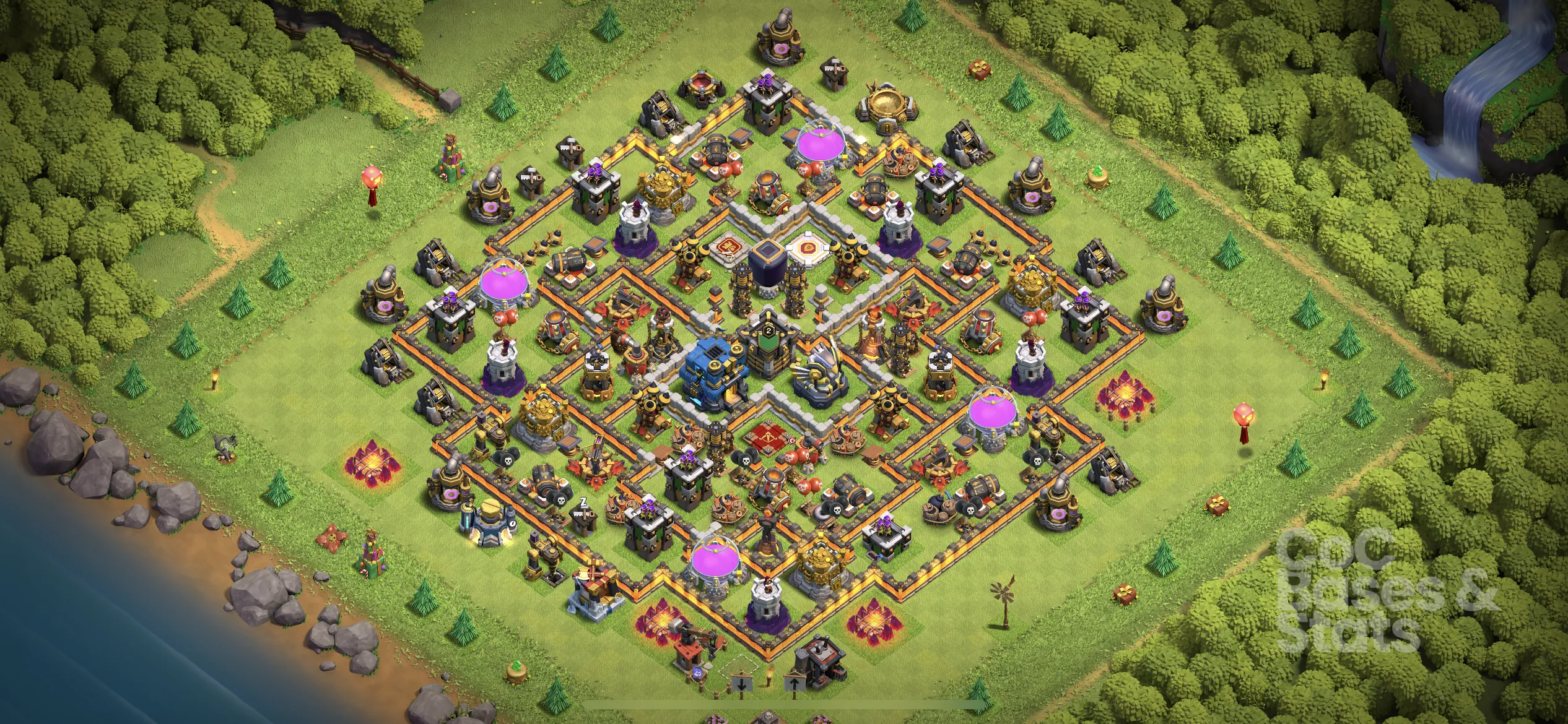 Village layout for Town Hall 12
