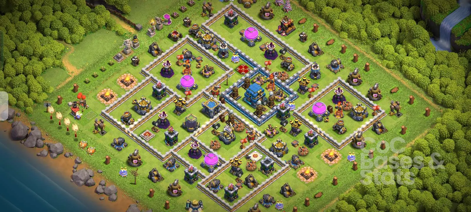 Village layout for Town Hall 12