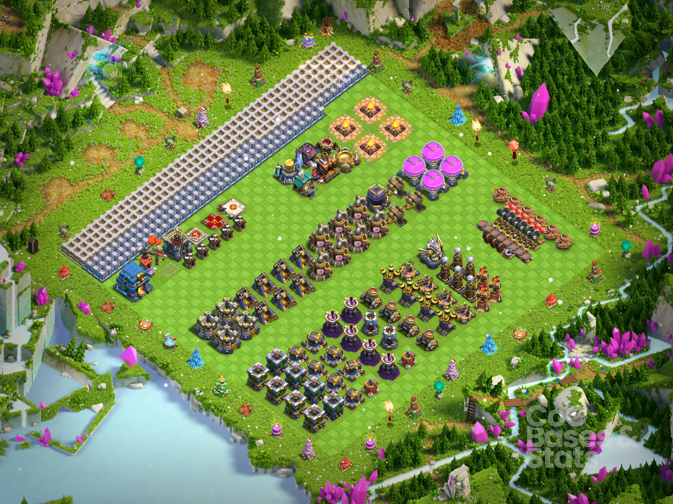 Village layout for Town Hall 12