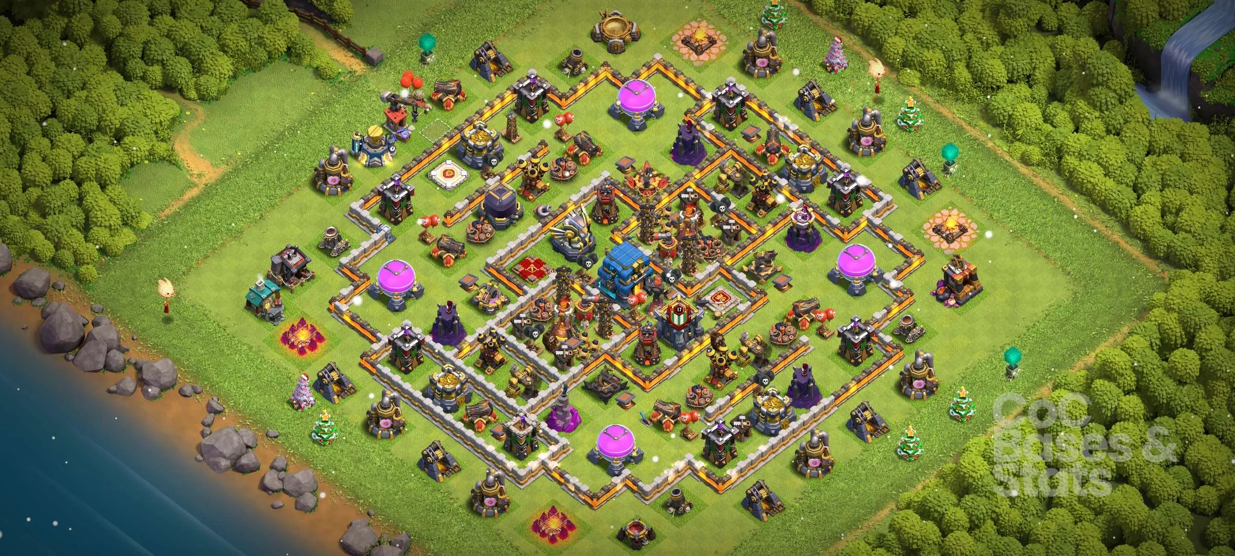 Village layout for Town Hall 12