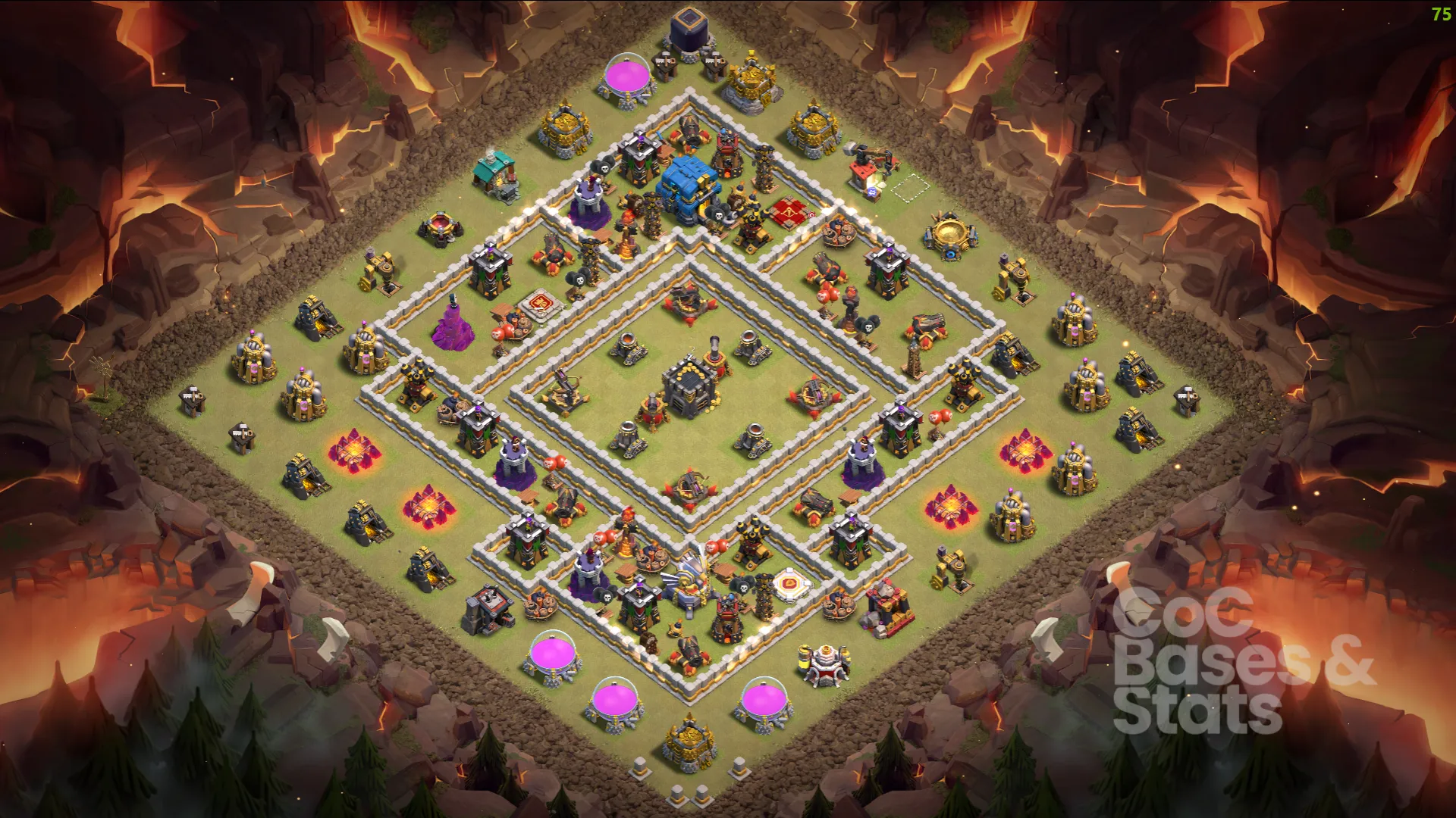 Village layout for Town Hall 12