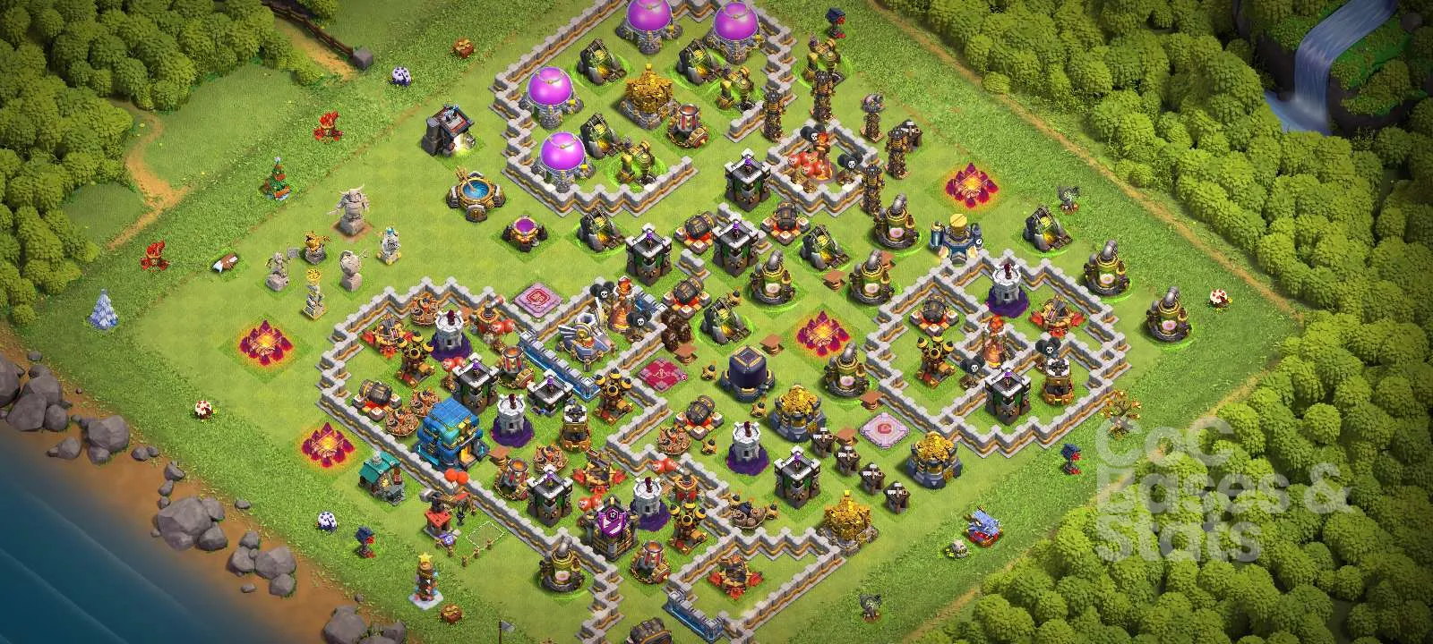 Village layout for Town Hall 12