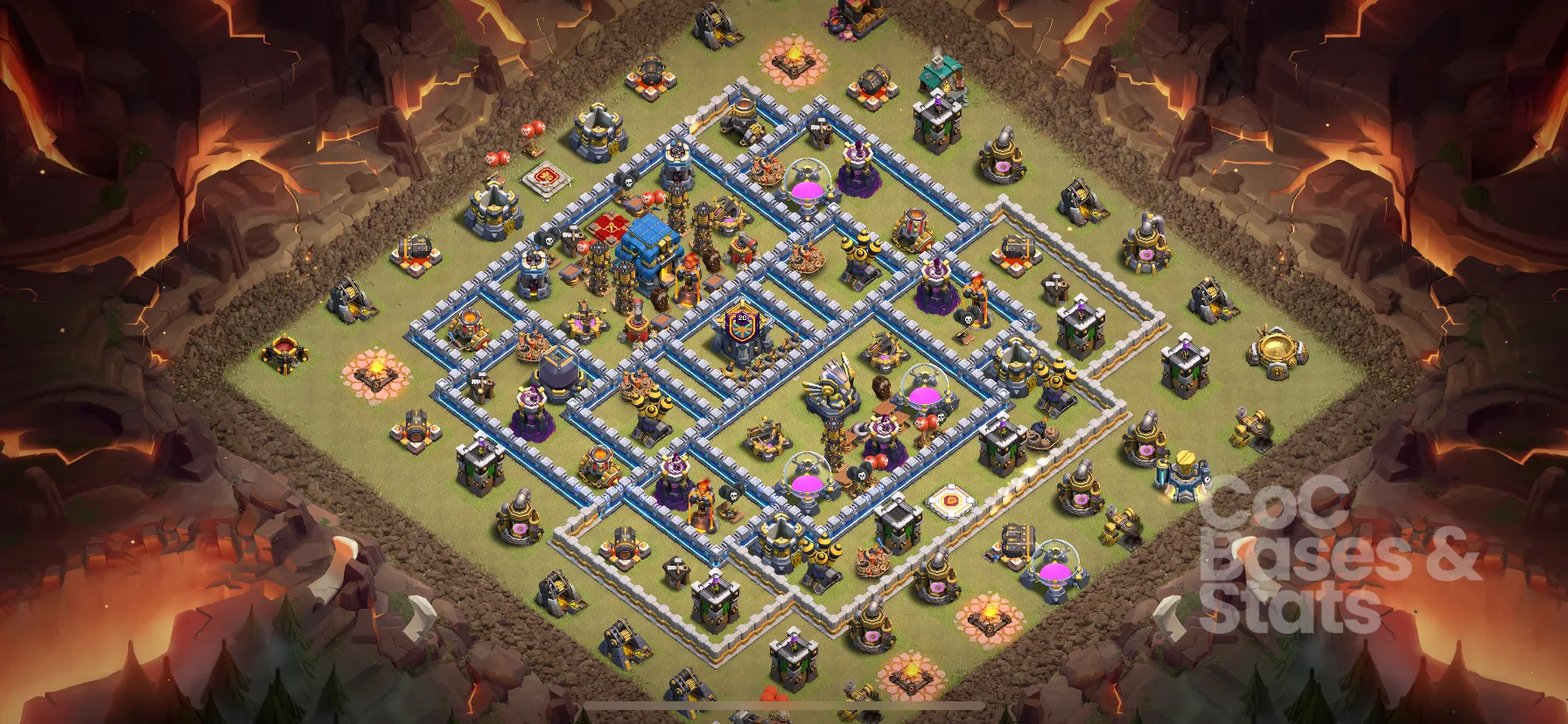 Village layout for Town Hall 12