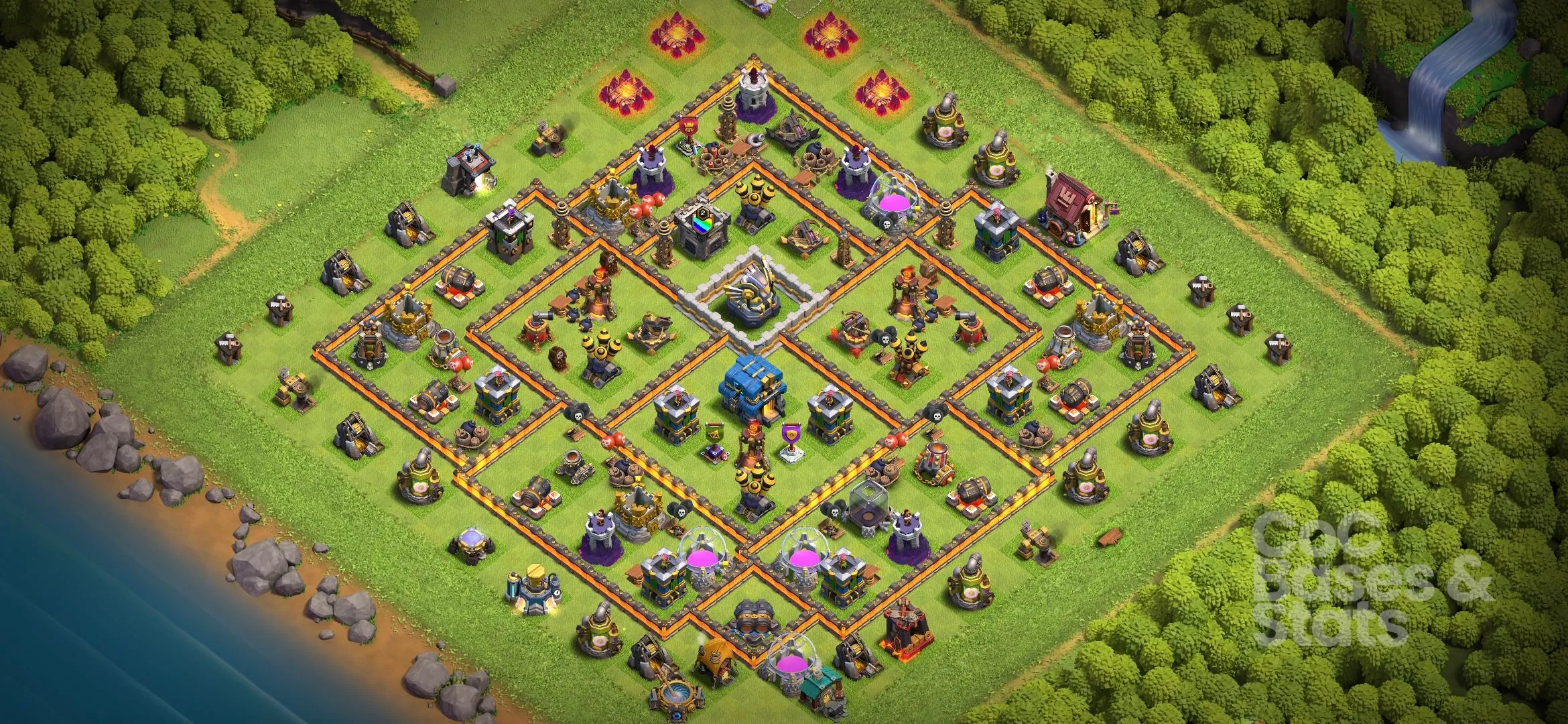 Village layout for Town Hall 12