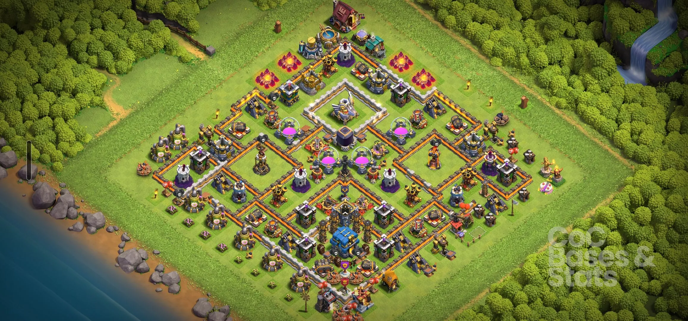 Village layout for Town Hall 12
