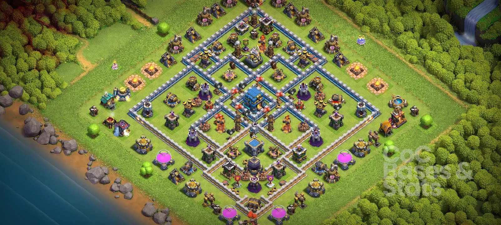 Village layout for Town Hall 12